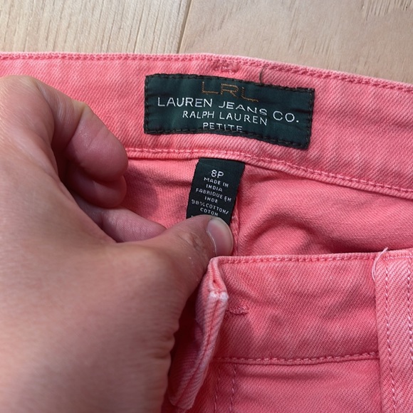 Ralph Lauren pink jeans Size 8p - Picture 2 of 4
